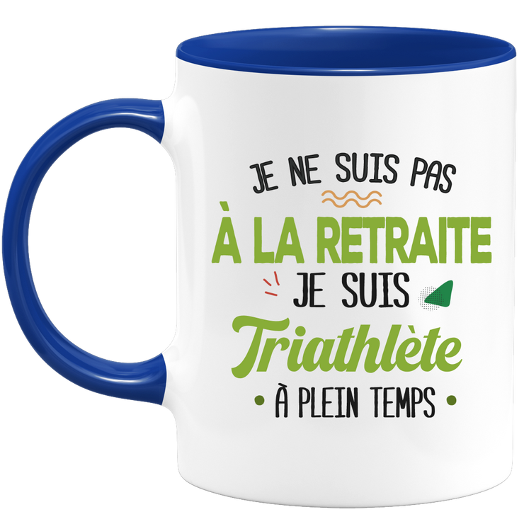 quotedazur - Mug Retraite Je Suis Triathlète - Cadeau Humour Sport - Idée Cadeau Retraite Original Triathlon - Tasse Triathlète - Départ Retraite Anniversaire Ou Noël