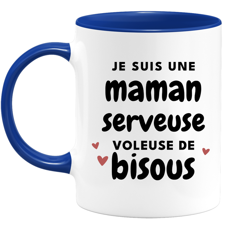 quotedazur - Mug I'm A Mom Waitress Thief Of Kisses - Original Mother's Day Gift - Gift Idea For Mom Birthday - Gift For Future Mom Birth