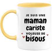 quotedazur - Mug I'm a kiss-stealing mom - Original Mother's Day Gift - Gift Idea For Mom's Birthday - Gift For Future Mom Birth