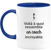 quotedazur - Mug Voilà à Quoi Ressemble Un Coach Incroyable - Cadeau Coach - Idée Cadeau Anniversaire - Idée Pour Une Attention Originale Coach