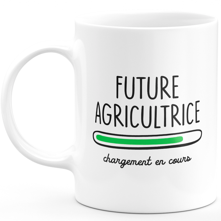 Mug future agricultrice chargement en cours - cadeau pour les futures agricultrice
