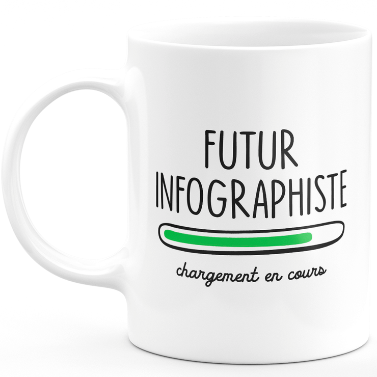 Mug futur infographiste chargement en cours - cadeau pour les futurs infographiste