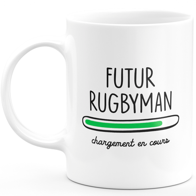 Mug future rugby player loading - gift for future rugby players
