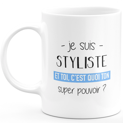 Super power stylist mug - ideal funny humor stylist woman gift for birthday