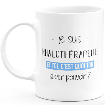 Super power respiratory therapist mug - ideal funny humor respiratory therapist woman gift for birthday