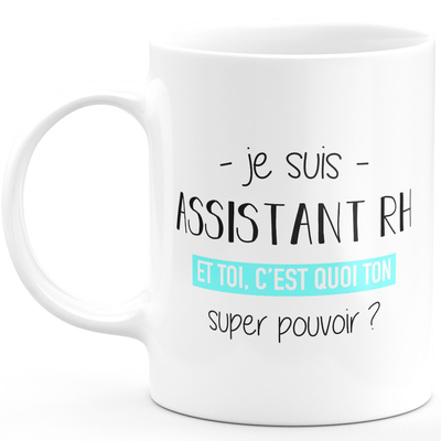 Super power hr assistant mug - funny humor hr assistant man gift ideal for birthday