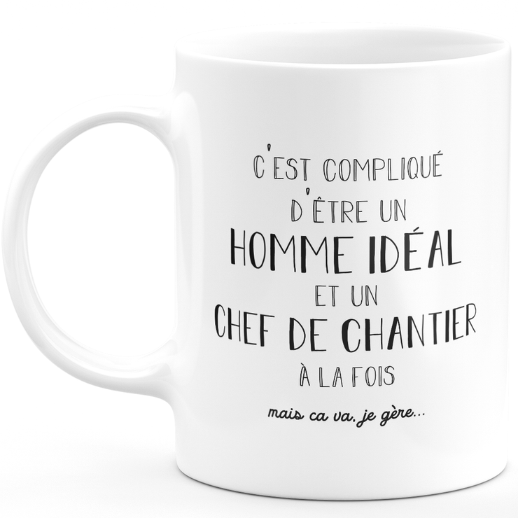 Mug ideal man site manager - site manager gift anniversary Valentine's Day man love couple