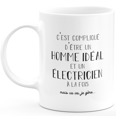 Mug ideal man electrician - gift electrician birthday valentine's day man love couple