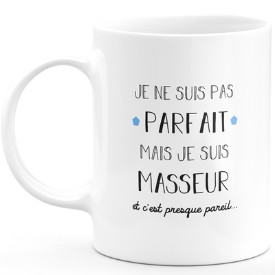 Massager gift mug - I'm not perfect but I'm a massager - Valentine's Day Anniversary Gift Man Love Couple