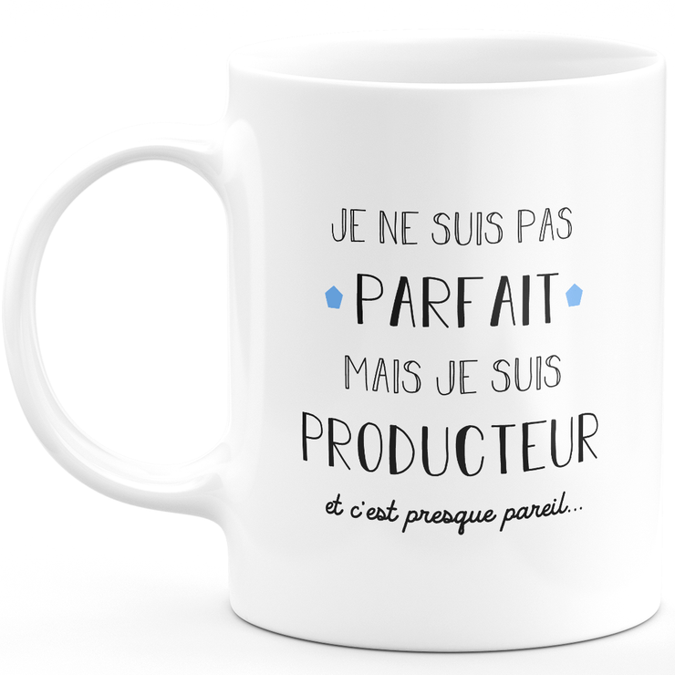Producer gift mug - I'm not perfect but I'm a producer - Valentine's Day Anniversary Gift Man Love Couple