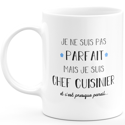 Chef gift mug - I'm not perfect but I'm a chef - Anniversary Valentine's Day Gift Man Love Couple