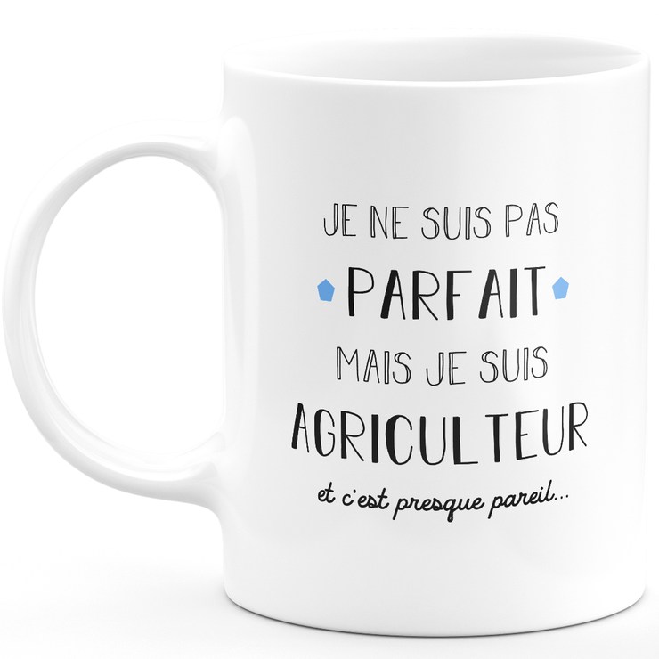 Farmer gift mug - I'm not perfect but I'm a farmer - Valentine's Day Anniversary Gift Man Love Couple