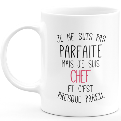 Mug I'm not perfect but I'm a chef - Christmas gift