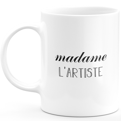 Madame l'artiste mug - woman gift for artist funny humor ideal for Birthday