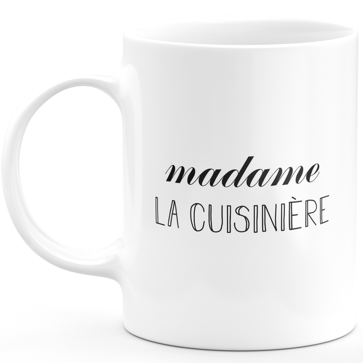 Mug madame la cuisinière - cadeau femme pour cuisinière humour drôle idéal pour Anniversaire