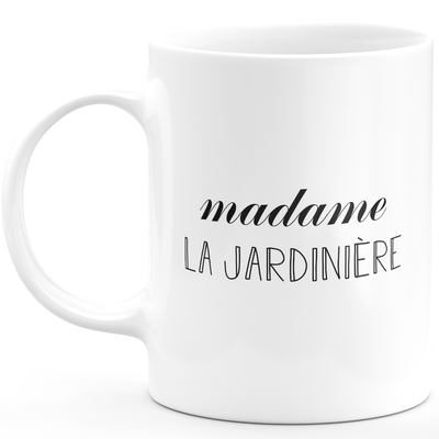 Madame la jardinière mug - woman gift for gardener funny humor ideal for Birthday