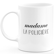 Mug madame la policière - cadeau femme pour policière humour drôle idéal pour Anniversaire