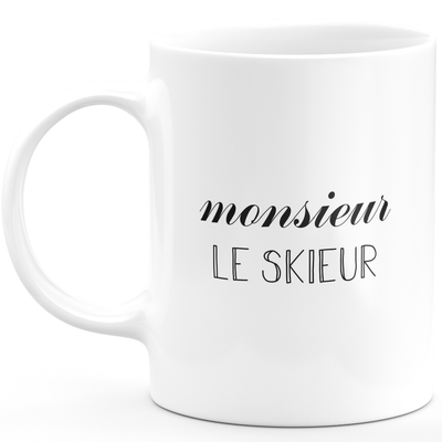 Mr. skier mug - men's gift for skier Funny humor ideal for Birthday