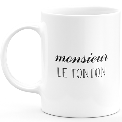 Monsieur le uncle mug - men's gift for uncle Funny humor ideal for Birthday