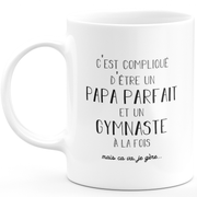Mug homme papa parfait gymnaste - cadeau gymnaste anniversaire papa fête des pères saint valentin homme amour couple