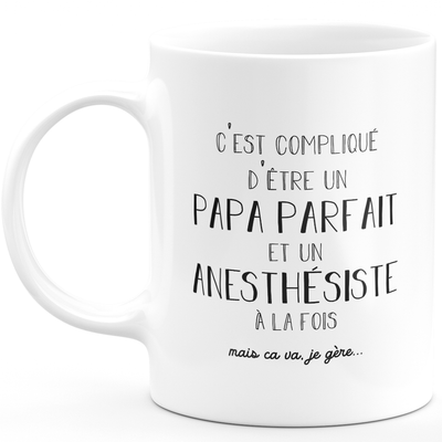 Men's mug perfect dad anesthetist - anesthetist gift birthday dad father's day valentine's day man love couple
