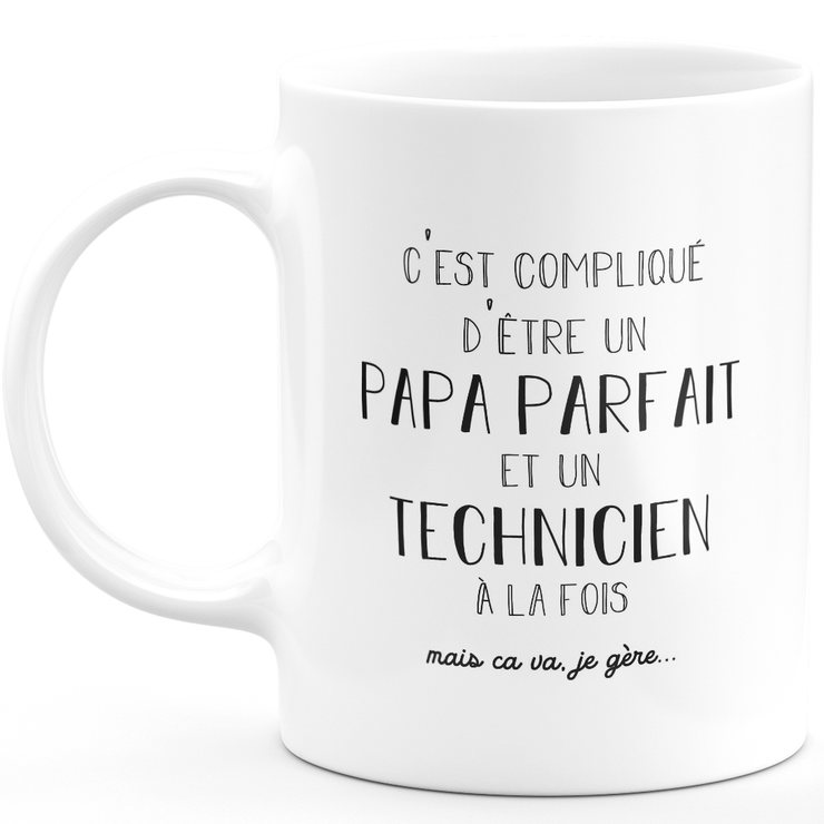Men's mug perfect dad technician - technician gift birthday dad father's day valentine man love couple