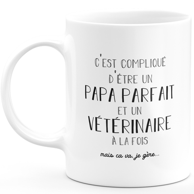 Men's mug perfect dad veterinarian - veterinary gift birthday dad father's day valentine man love couple