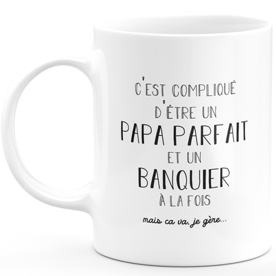 Mug man perfect dad banker - banker gift birthday dad father's day valentine's day man love couple