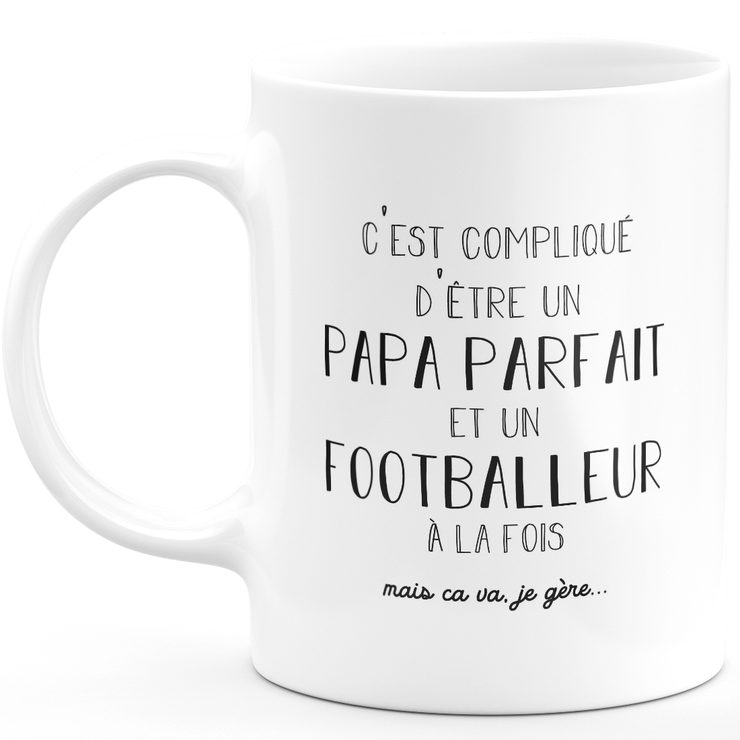 Men's mug perfect dad footballer - footballer gift birthday dad father's day valentine's day man love couple
