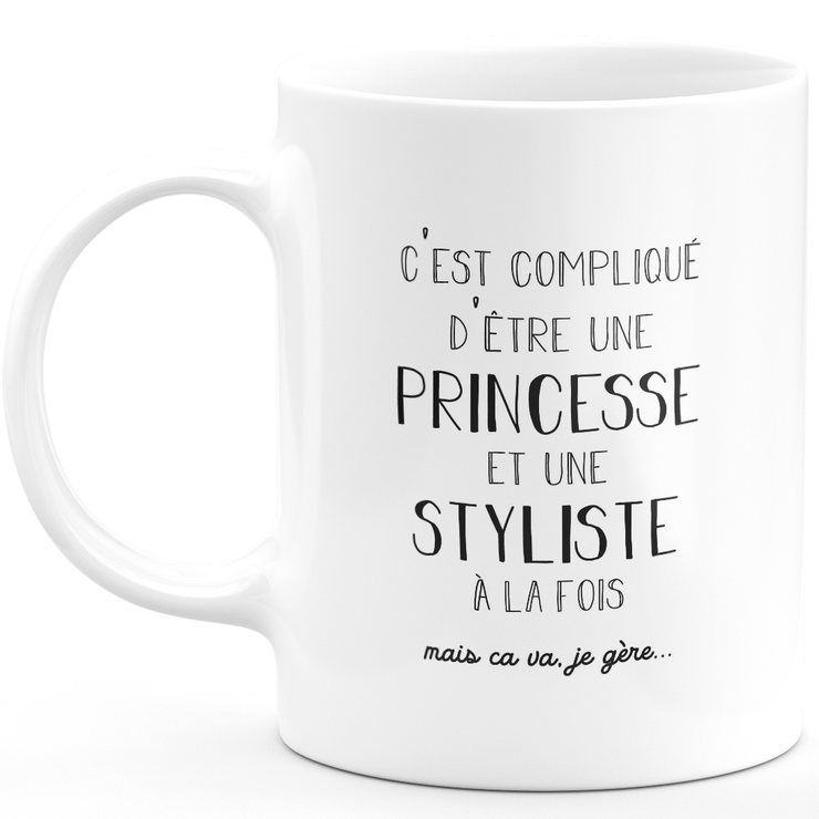 Mug styliste princesse - cadeau femme pour styliste Humour drôle idéal pour Anniversaire collègue