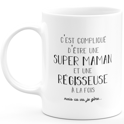 Mug super mom manager - gift manager birthday mom mother's day valentine's day woman love couple