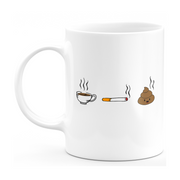 Mug café clope caca - idée cadeau collègue départ travail-cadeau_anniversaire_humour_homme_femme_noel-Ceramike