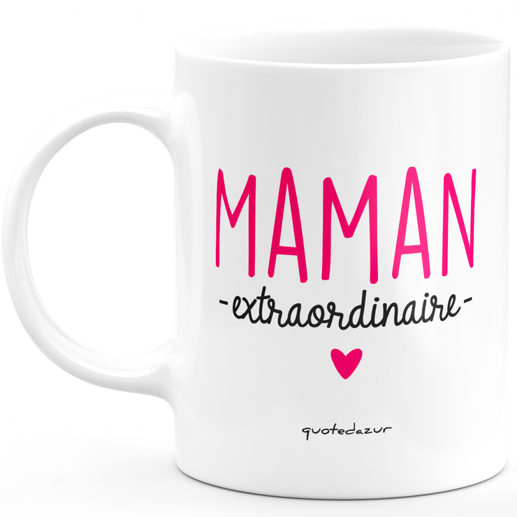 quotedazur - Mug Maman Extraordinaire - Cadeau Maman Original - Idée C