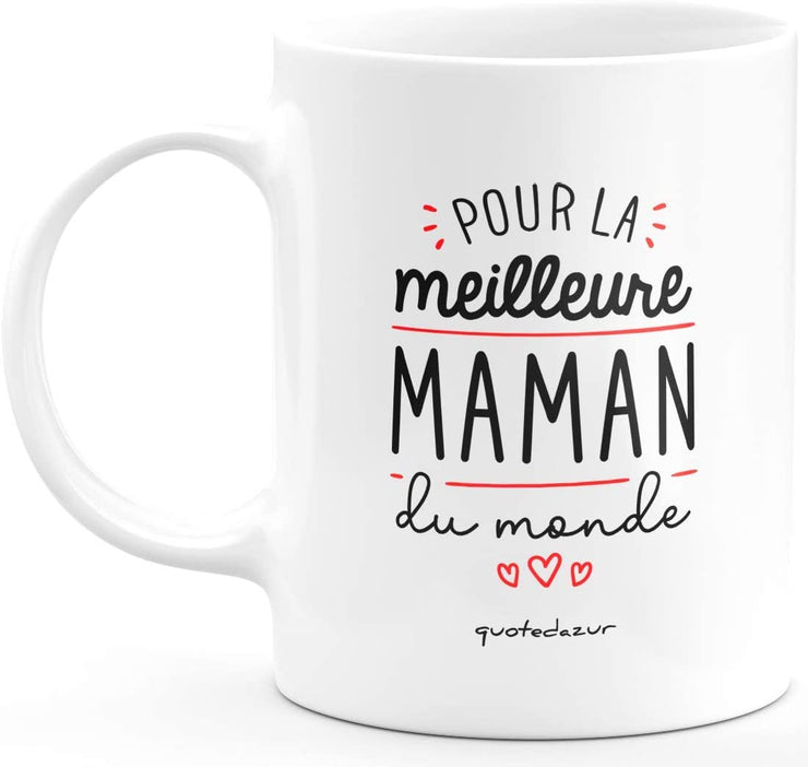 quotedazur - Mug Super Maman - Cadeau Maman Original - Idée Cadeau Pou